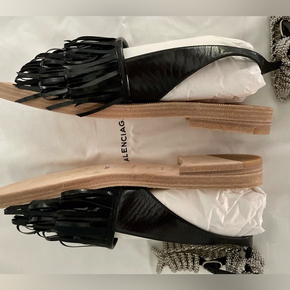 NIB Balenciaga Fringe Sandals - Picture 7 of 10